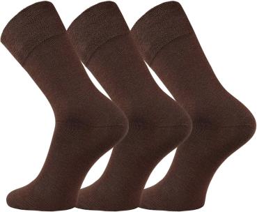 6 Paar TippTexx 24 Baumwoll-Socken mit breitem Komfort Piqué-Bund